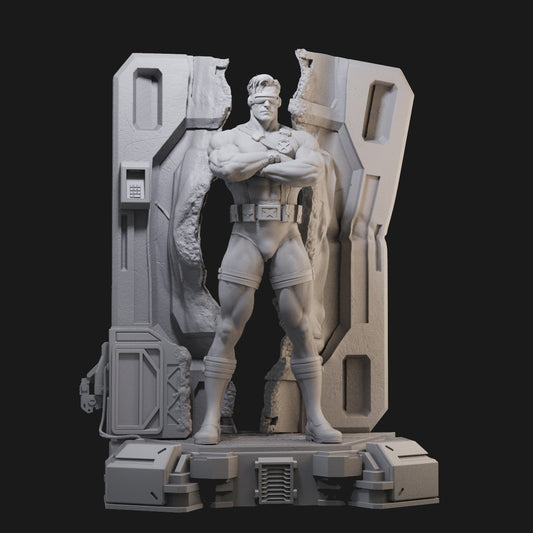 X-Men Cyclops 3D Printing Scale GK Resin Figure