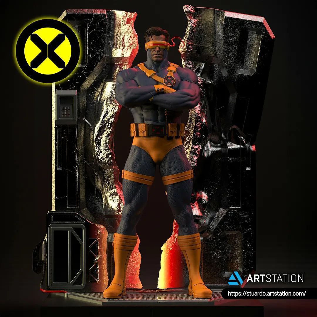 X-Men Cyclops 3D Printing Scale GK Resin Figure