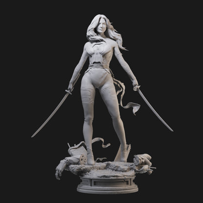 X-Men Mutants Psylocke 3D Printing Scale GK Resin Figure