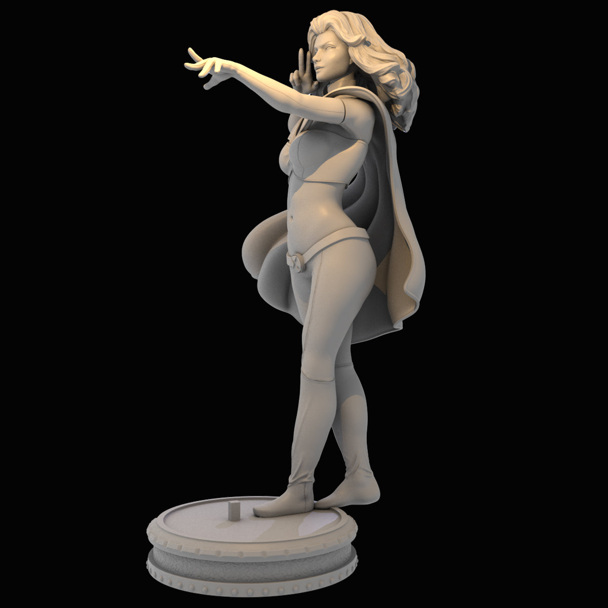 X-Men White Queen 3D Printing Scale GK Resin Figure