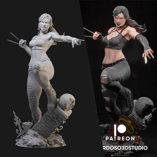 X23 Marvel New Mutant 3D Printing Scale GK Resin Figure