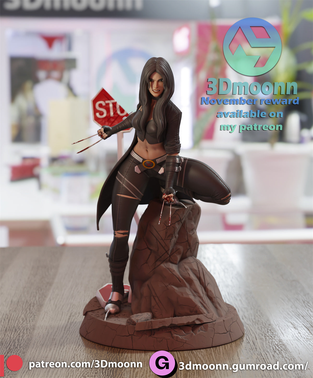 X23 Wolverine Female Mutant 3D Printing Scale GK Resin Figure