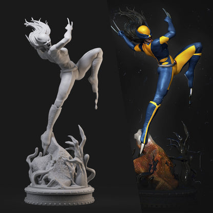 X23 Wolverine X-Men 3D Printing Scale GK Resin Figure