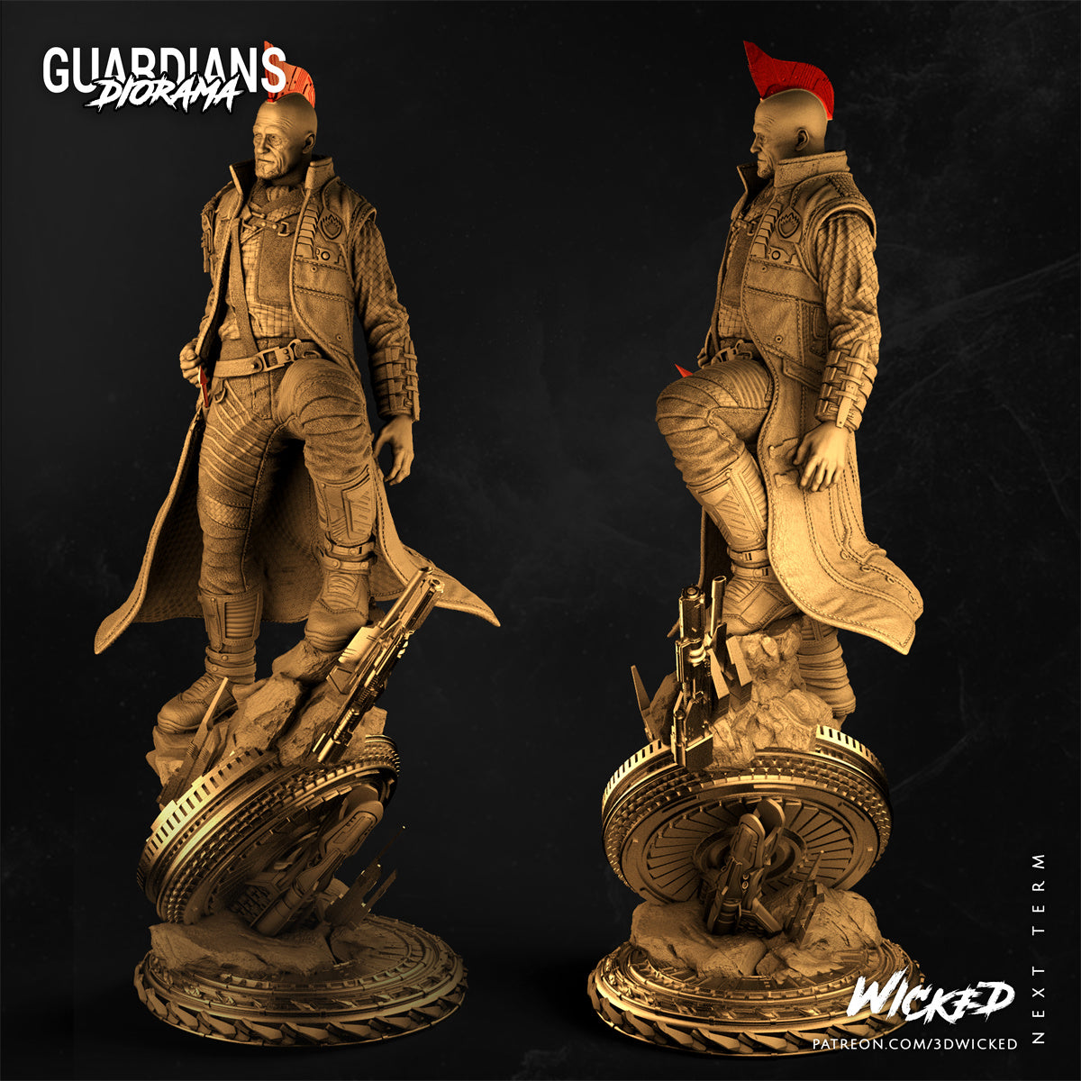 Yondu Guardians of the Galaxy 3D Printing Scale GK Resin Figure